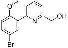 [6-(5-BROMO-2-METHOXYPHENYL)PYRIDIN-2-YL]METHANOL 结构式