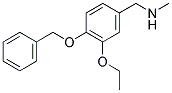 1-[4-(BENZYLOXY)-3-ETHOXYPHENYL]-N-METHYLMETHANAMINE 结构式