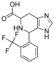 4-(2-TRIFLUOROMETHYL-PHENYL)-4,5,6,7-TETRAHYDRO-3H-IMIDAZO[4,5-C]PYRIDINE-6-CARBOXYLIC ACID 结构式