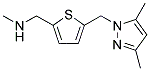 (5-[(3,5-DIMETHYL-1H-PYRAZOL-1-YL)METHYL]-2-THIENYL)-N-METHYL METHANAMINE 结构式