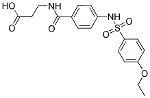 3-[(4-[[(4-ETHOXYPHENYL)SULFONYL]AMINO]BENZOYL)AMINO]PROPANOIC ACID 结构式