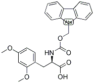(R)-3-(2,4-DIMETHOXY-PHENYL)-2-(9H-FLUOREN-9-YLMETHOXYCARBONYLAMINO)-PROPIONIC ACID 结构式