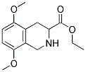 5,8-DIMETHOXY-1,2,3,4-TETRAHYDRO-ISOQUINOLINE-3-CARBOXYLIC ACID ETHYL ESTER 结构式