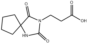 3-(2,4-DIOXO-1,3-DIAZA-SPIRO[4.4]NON-3-YL)-PROPIONIC ACID 结构式