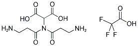 AMINOMALONIC ACID BIS(3-AMINOPROPIONIC ACID)AMIDE, TRIFLUOROACETIC ACID SALT 结构式