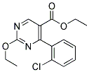 ETHYL-2-ETHOXY-4-(2-CHLOROPHENYL) PYRIMIDINE-5-CARBOXYLATE 结构式