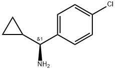 (S)-(4-氯苯基)(环丙基)甲胺 结构式