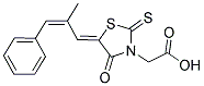 [5-(2-METHYL-3-PHENYL-ALLYLIDENE)-4-OXO-2-THIOXO-THIAZOLIDIN-3-YL]-ACETIC ACID 结构式