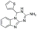 4-THIEN-2-YL-3,4-DIHYDRO[1,3,5]TRIAZINO[1,2-A]BENZIMIDAZOL-2-AMINE 结构式