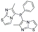 6-METHYL-5-[(6-METHYLIMIDAZO[2,1-B][1,3]THIAZOL-5-YL)(PHENYL)PHOSPHINO]IMIDAZO[2,1-B][1,3]THIAZOLE 结构式