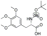 (S)-2-TERT-BUTOXYCARBONYLAMINO-3-(3,4,5-TRIMETHOXY-PHENYL)-PROPIONIC ACID 结构式