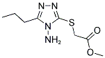 METHYL [(4-AMINO-5-PROPYL-4H-1,2,4-TRIAZOL-3-YL)SULFANYL]ACETATE 结构式
