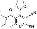5-CYANO-N,N-DIETHYL-4-(2-FURYL)-6-MERCAPTO-2-METHYLNICOTINAMIDE 结构式