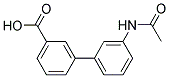 3'-(ACETYLAMINO)[1,1'-BIPHENYL]-3-CARBOXYLIC ACID 结构式