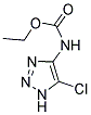 ETHYL 5-CHLORO-1H-1,2,3-TRIAZOL-4-YLCARBAMATE 结构式