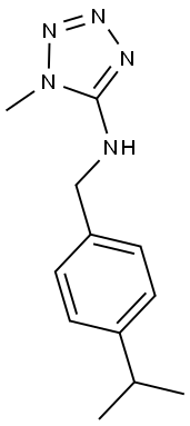 N-(4-ISOPROPYLBENZYL)-1-METHYL-1H-TETRAZOL-5-AMINE 结构式