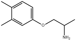 [2-(3,4-二甲基苯氧基)-1-甲基乙基]胺 结构式