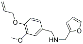 1-(4-(ALLYLOXY)-3-METHOXYPHENYL)-N-(2-FURYLMETHYL)METHANAMINE 结构式