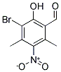 3-BROMO-2-HYDROXY-4,6-DIMETHYL-5-NITRO-BENZALDEHYDE 结构式