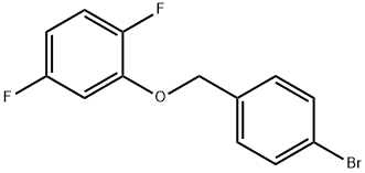 2-((4-溴苄基)氧基)-1,4-二氟苯 结构式