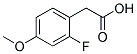 2-FLUORO-4-METHOXYPHENYLACETIC ACID 结构式
