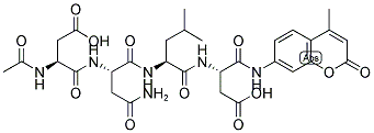 AC-ASP-ASN-LEU-ASP-MCA 结构式