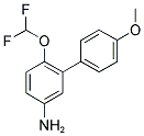 6-(DIFLUOROMETHOXY)-4'-METHOXY-1,1'-BIPHENYL-3-AMINE 结构式
