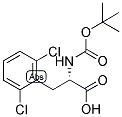 (S)-2-tert-Butoxycarbonylamino-3-(2,6-dichloro-phenyl)-propionic acid 结构式