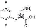 (R)-2-AMINOMETHYL-3-(2,5-DIFLUORO-PHENYL)-PROPIONIC ACID 结构式