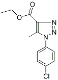 ETHYL 1-(4-CHLOROPHENYL)-5-METHYL-1H-1,2,3-TRIAZOLE-4-CARBOXYLATE 结构式