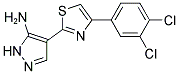 4-[4-(3,4-DICHLORO-PHENYL)-THIAZOL-2-YL]-2H-PYRAZOL-3-YLAMINE 结构式