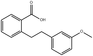 2-[2-(3-METHOXYPHENYL)ETHYL]BENZOIC ACID 结构式