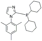 1-(2,4,6-TRIMETHYLPHENYL)-2-(DICYCLOHEXYL-PHOSPHINO)IMIDAZOLE 结构式