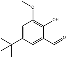 5-叔丁基-2-羟基-3-甲氧基苯甲醛 结构式