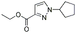 1-CYCLOPENTYL-1 H-PYRAZOLE-3-CARBOXYLIC ACID ETHYL ESTER 结构式