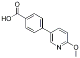 4-(6-METHOXY-3-PYRIDINYL)BENZOIC ACID 结构式