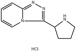 3-PYRROLIDIN-2-YL[1,2,4]TRIAZOLO[4,3-A]PYRIDINE 结构式