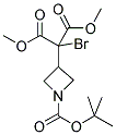 2-BROMO-2- (1-TERT-BUTOXYCARBONYL-AZETIDIN-3-YL)-MALONIC ACID DIMETHYL ESTER 结构式