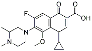 4-CYCLOPROPYL-6-(3,4-DIMETHYL-PIPERAZIN-1-YL)-7-FLUORO-5-METHOXY-1-OXO-1,4-DIHYDRO-NAPHTHALENE-2-CARBOXYLIC ACID 结构式
