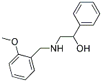 2-((2-METHOXYBENZYL)AMINO)-1-PHENYLETHANOL 结构式