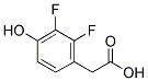 2,3-DIFLUORO-4-HYDROXY-BENZOACETIC ACID 结构式