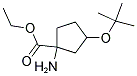 1-AMINO-3-TERT-BUTOXY-CYCLOPENTANECARBOXYLIC ACID ETHYL ESTER 结构式