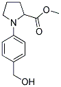 1-(4-HYDROXYMETHYL-PHENYL)-PYRROLIDINE-2-CARBOXYLIC ACID METHYL ESTER 结构式