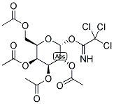 2,2,2-三氯-N-(2,3,4,6-四-O-乙酰基-Α-D-吡喃半乳糖基)乙酰胺 结构式