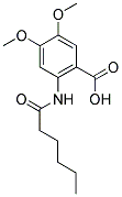 2-(HEXANOYLAMINO)-4,5-DIMETHOXYBENZOIC ACID 结构式