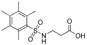 3-[[(PENTAMETHYLPHENYL)SULFONYL]AMINO]PROPANOIC ACID 结构式