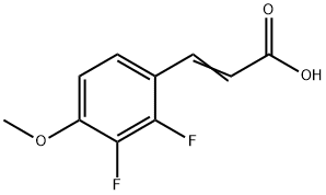 (E)-3-(2,3-二氟-4-甲氧基苯基)丙烯酸 结构式