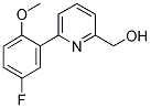 [6-(5-FLUORO-2-METHOXYPHENYL)PYRIDIN-2-YL]METHANOL 结构式