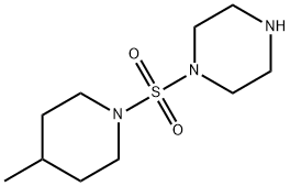 1-[(4-甲基哌啶-1-基)磺酰基]哌嗪 结构式