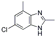 6-CHLORO-2,4-DIMETHYL-1H-BENZOIMIDAZOLE 结构式